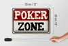 Blechschild Spruch 30x20cm Poker Zone Produktbild-Vorschau 5