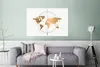 MuchoWow® Poster Weltkarte - Gold - Kompass - Kinder - Produktbild-Vorschau 5