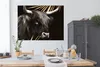 MuchoWow® Poster Schottischer Highlander - Blätter - Gold Produktbild-Vorschau 3