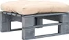 Eleganter Möbel Outdoor-Ottomane Paletten mit Kissen in Produktbild-Vorschau 1