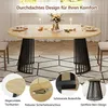 Runder Ausziehbarer Tisch für Esszimmer, 100-180cm 4-8 Produktbild-Vorschau 8
