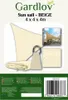 Voile d'ombrage 4x4x4 beige Gardlov 23142 Voir les images du produit 13