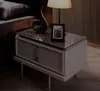 Moderne Schwarz-Weiße Schlafzimmer Möbel Polsterbett Produktbild-Vorschau 1