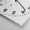 Wanduhr - Quadrat - Glasuhr - Abstraktion Schwarzweiß Produktbild-Vorschau 5