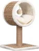 vidaXL Arbre à chat avec tunnel et jouets 56 cm Herbe de Voir les images du produit 1