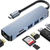 USB-C-Hub, Multiport-USB-C-Adapter für MacBook Pro, 6-in-1 Produktbild-Vorschau 1