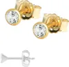 Paar Kleine Ohrstecker 3,0mm Gelbgold 585 14 Karat Gold Produktbild-Vorschau 1