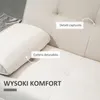 Sofa rozkładana HOMCOM, sofa 3-osobowa, sofa rozkładana ze Podgląd zdjęcia produktu 6