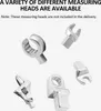 A collection of different measuring heads for a torque wrench, displayed against a white background. Náhled obrázku produktu