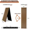 Vigevee Akustikpaneel Holz 240x60 cm faltbar, Holzlamellen Produktbild-Vorschau 2