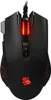 A black gaming mouse with red LED lighting. Produktbild-Vorschau