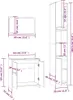 The Living Store 3-tlg. Badmöbel-Set Räuchereiche Produktbild-Vorschau 7