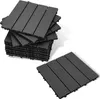 Jayseuw Terrassenfliesen aus Kunststoff, Klicksystem, WPC Produktbild-Vorschau 8