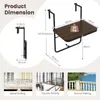 Product dimensions and compatibility with different railings. Podgląd zdjęcia produktu