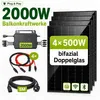 GreenSun Solar 2000W Balkonkraftwerk 4×500W Bifazial Full Produktbild-Vorschau 1