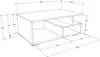 Holz Sofatisch Couchtisch Sulas Anteprima dell’immagine prodotto 6