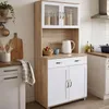 Küchenbuffet Sonoma/Weiß Blanca Produktbild-Vorschau 5