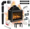 Kamineinsatz Gusseisenkamin KRATKI MAJA 8kW Durchmesser  Produktbild-Vorschau 1