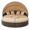 Mucola Sonnenliege Strandkorb Sonneninsel 180CM Tisch Produktbild-Vorschau 13