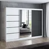 Schwebetürenschrank 200 cm, 3-türig, mit Spiegel & 4 Produktbild-Vorschau 1