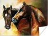 MuchoWow® Poster Malerei - Pferde - Tiere - Ölgemälde Produktbild-Vorschau 1