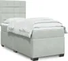 Boxspringbett mit Matratze Hellgrau 90x200 cm Samt Produktbild-Vorschau 2