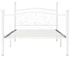 vidaXL Bettgestell mit Lattenrost Weiß Metall 90 x 200 cm Produktbild-Vorschau 2