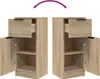 vidaXL Sideboards 2 pcs. chêne Sonoma 30x30x70 cm bois Voir les images du produit 12