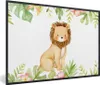 MuchoWow® MuchoWow® Gerahmtes Poster Löwe - Dschungel - Produktbild-Vorschau 1