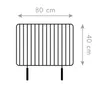Westmann Stahl Grillkamin Feuerstelle Schwarz 50x90x160 cm Produktbild-Vorschau 8