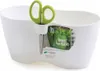 Blumenkübel mit Schere LIMES DUBLO, weiß, 25 cm Produktbild-Vorschau 1