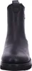 A front view of a black leather boot with a thick sole. Produktbild-Vorschau