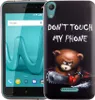 Handy Hülle für Wiko Lenny 4 Bär mit Kettensäge Smartphone Produktbild-Vorschau 1