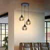 ZMH lampa wisząca 3 płomienna czarna lampa wisząca vintage Podgląd zdjęcia produktu 5