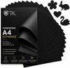 100x Blatt Tonpapier Schwarz DIN A4 220 g/m² – Produktbild-Vorschau 1