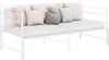 vidaXL Denní postel rozkládací bílá kovová 90x200 cm Náhled obrázku produktu 2