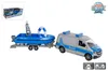 Kids Globe VW Transporter Polizei mit Boot Spielzeug für Anteprima dell’immagine prodotto 9