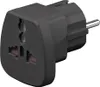 Goobay 94028 Adaptateur de voyage, noir - Fiche à contact Voir les images du produit 1