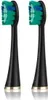 Two black toothbrush heads with green and blue bristles and gold accents are shown against a white background. Produktbild-Vorschau
