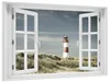 Wallario Wandbild mit Fenster-Illusion: Leuchtturm auf der Produktbild-Vorschau 2
