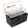 A multi-tiered storage box with a clear lid, shown open. Náhled obrázku produktu