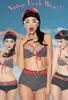 Vintage-Wendebikini in schwarz/rot/weiß - S Produktbild-Vorschau 5
