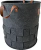 Wäschekorb 55 Liter Briena Filz Dunkelgrau Produktbild-Vorschau 2