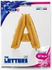 Pallone in foil con lettera gigante 26"/66cm | Oro #A Anteprima dell’immagine prodotto 2