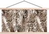 MuchoWow® Textilposter Tiermuster - Braun - Schuppen 60x30 Produktbild-Vorschau 1