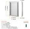 Porta per griglia SucceBuy, 432 x 610 mm, porta singola per Anteprima dell’immagine prodotto 7