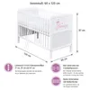 Baby-Delux Babybett Kinderbett Gitterbett Princess 60x120 Produktbild-Vorschau 10