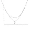 Zeeme Silber Halskette 925/- Sterling Silber 38+5cm weiß Produktbild-Vorschau 2