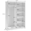 BEAUTYSOFA | Schwebetürenschrank HELA 120 cm Kaschmir – Produktbild-Vorschau 5