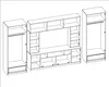 Meblast | Wohnwand Tajga 360x210x53 cm - Schrankwand mit Produktbild-Vorschau 3